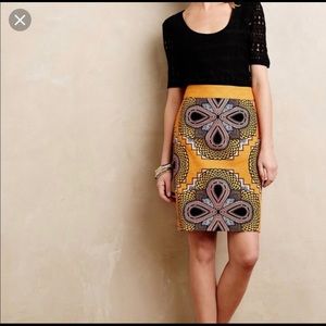 Anthroplogie Maeve Pencil Skirt